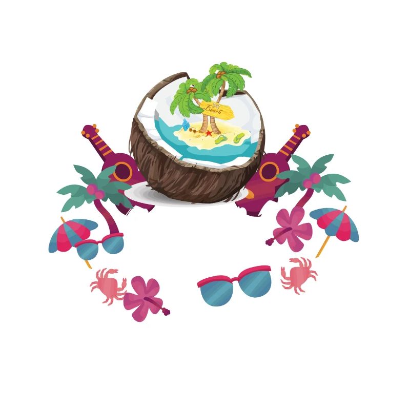 Fruit de noix de coco Aloha Plages Hawaï