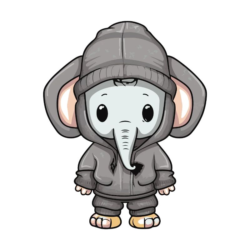 Elephant Winter Comic