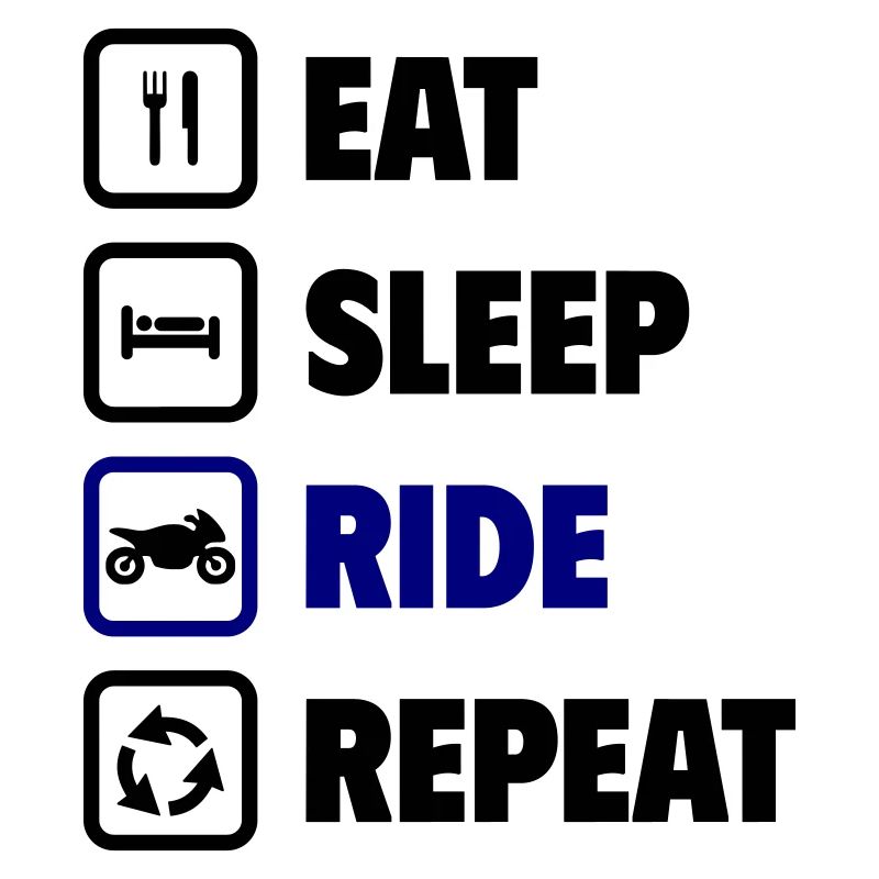 Manger, dormir, conduire, répéter