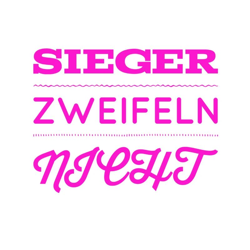 vor dir steht ein Gewinner