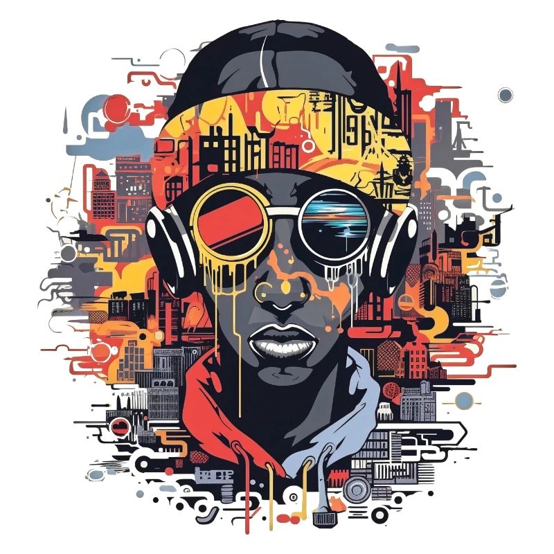 Cultural beats unleashed - cool rap design
