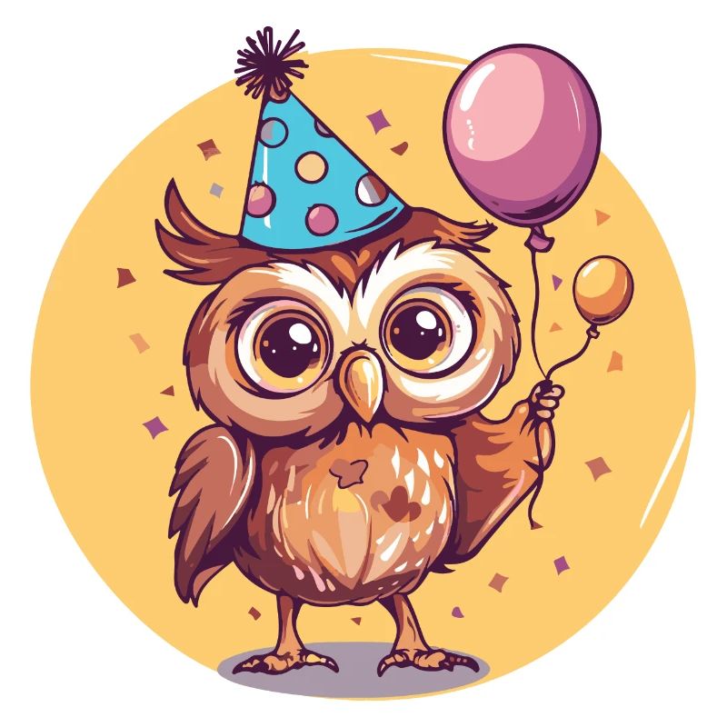 Eule Geburtstag Comic