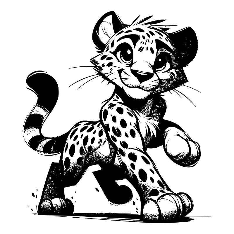 Leopard with smile, dots and cuddle factor