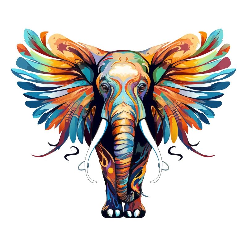 Elephant with Feathers no2
