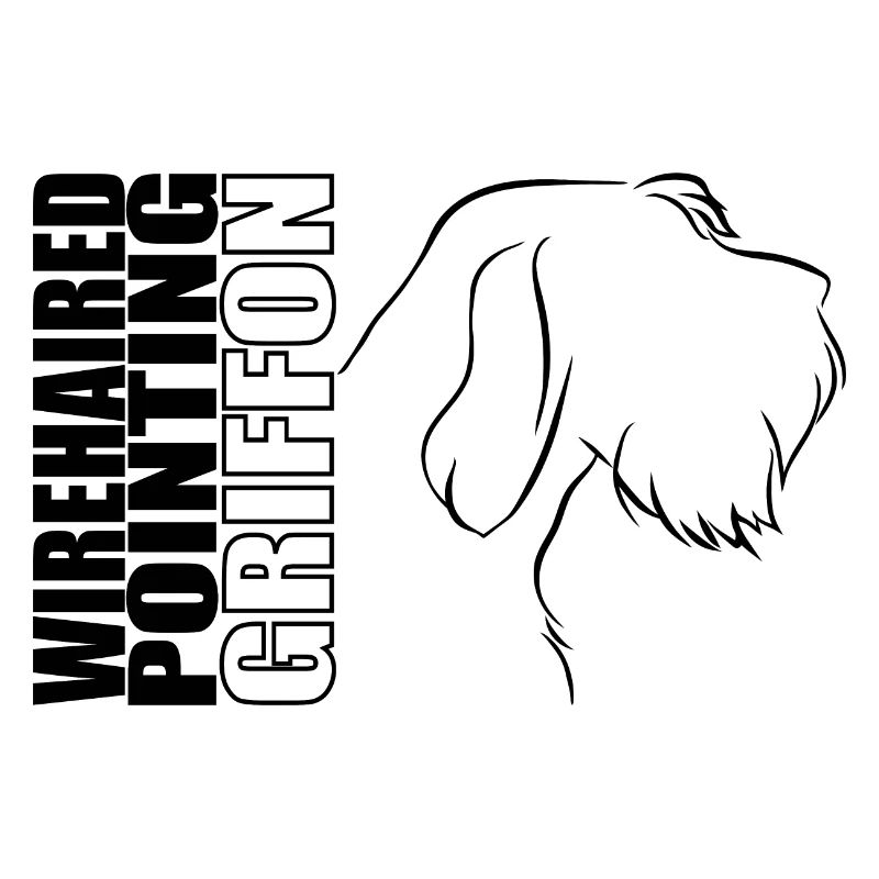 Pointage à poil dur Griffon profil chiens chien de chasse