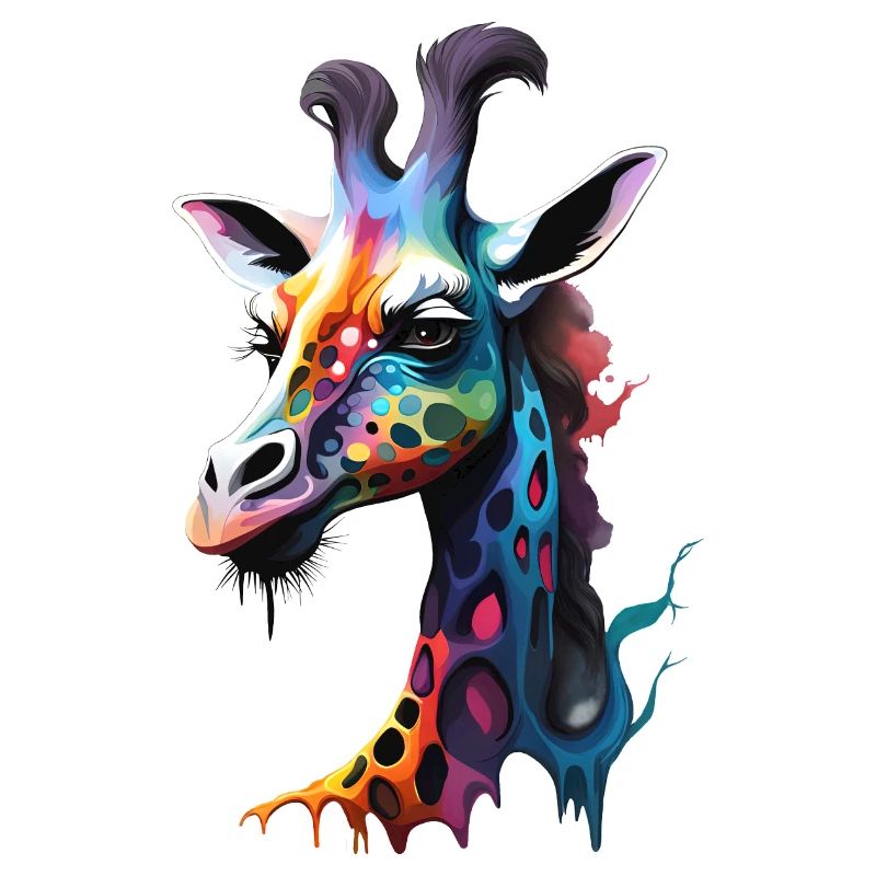 Giraffe, bunt