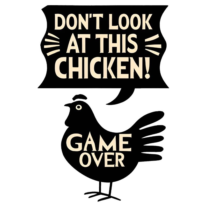 Dont look at this chicken Witziges Game