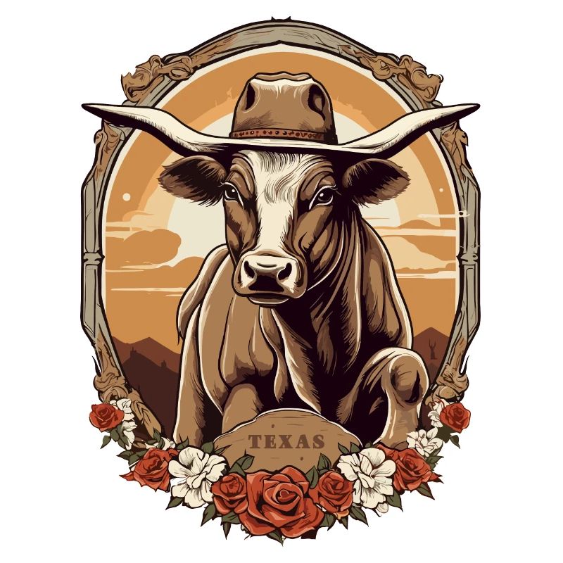 Cavalier de taureau du Texas
