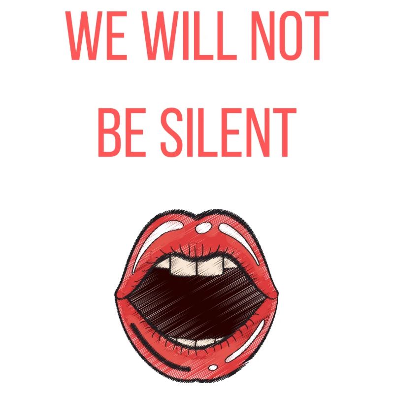 we will not be silent feminism Geschenk