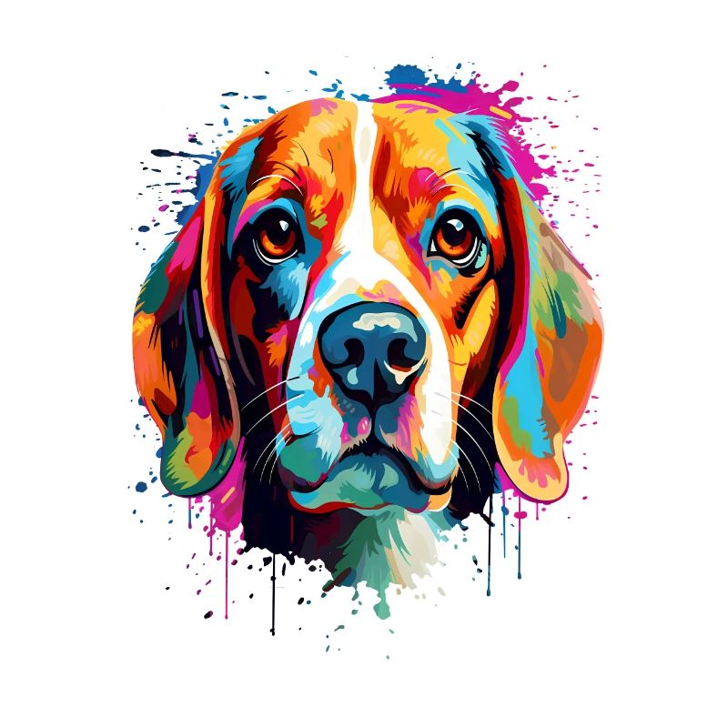 Beagle coloré