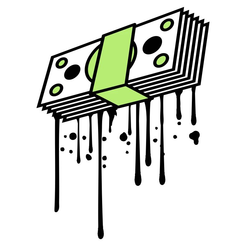 drop graffiti banknotes buendel dollar gettin