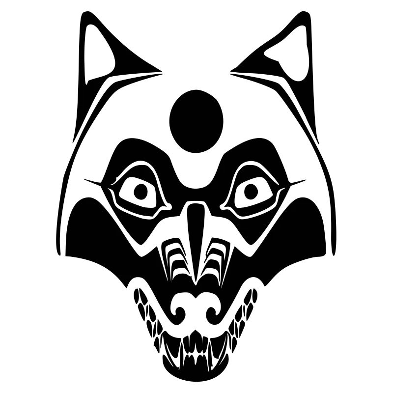 wolf - mask-moon
