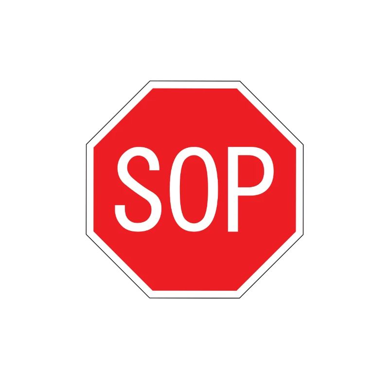 SOP Schild