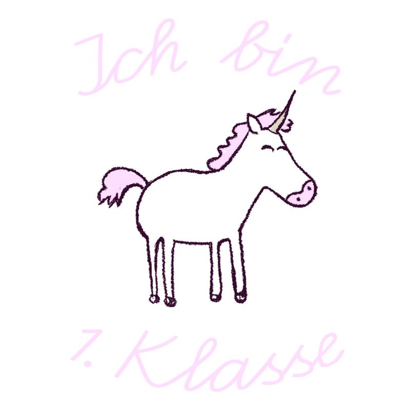 Einschulung_EInhorn_Ich Bin 1. Klasse