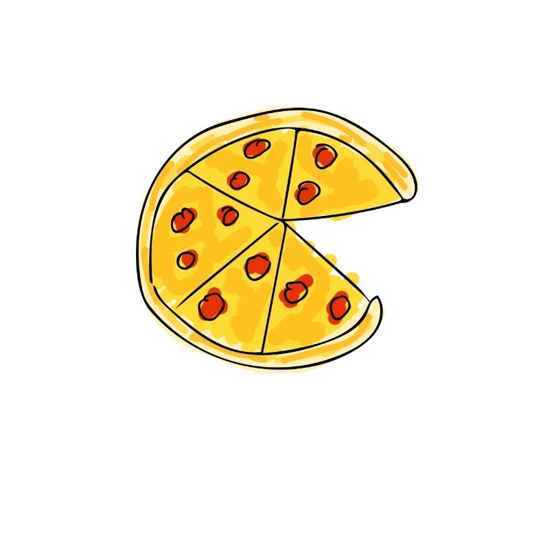 Pizza - drawing