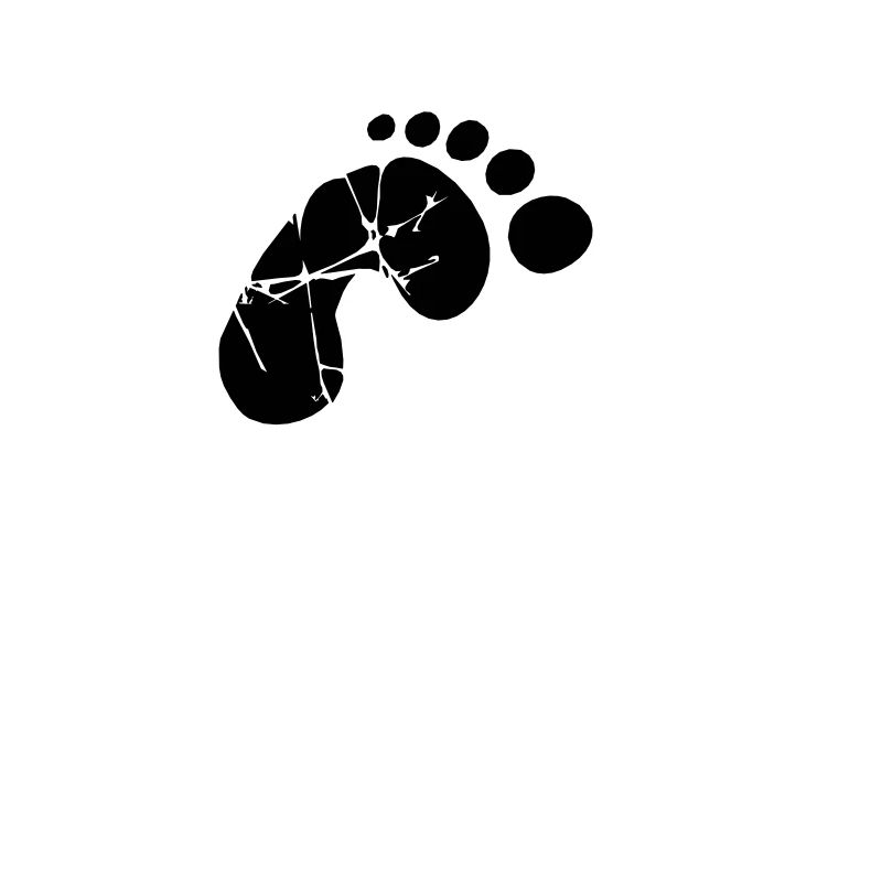 White baby half