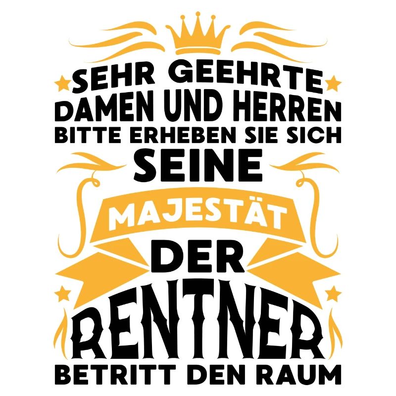 Rentner Ruhestand Rente Spruch Geschenk