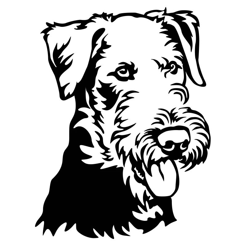 Airedale Terrier Head
