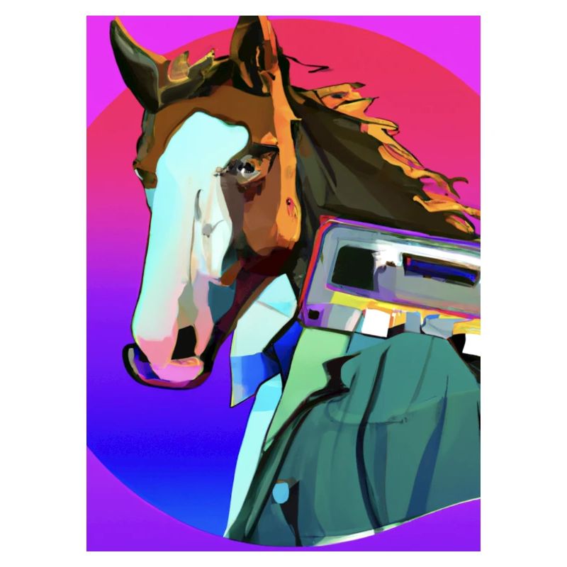 Retro Pferd