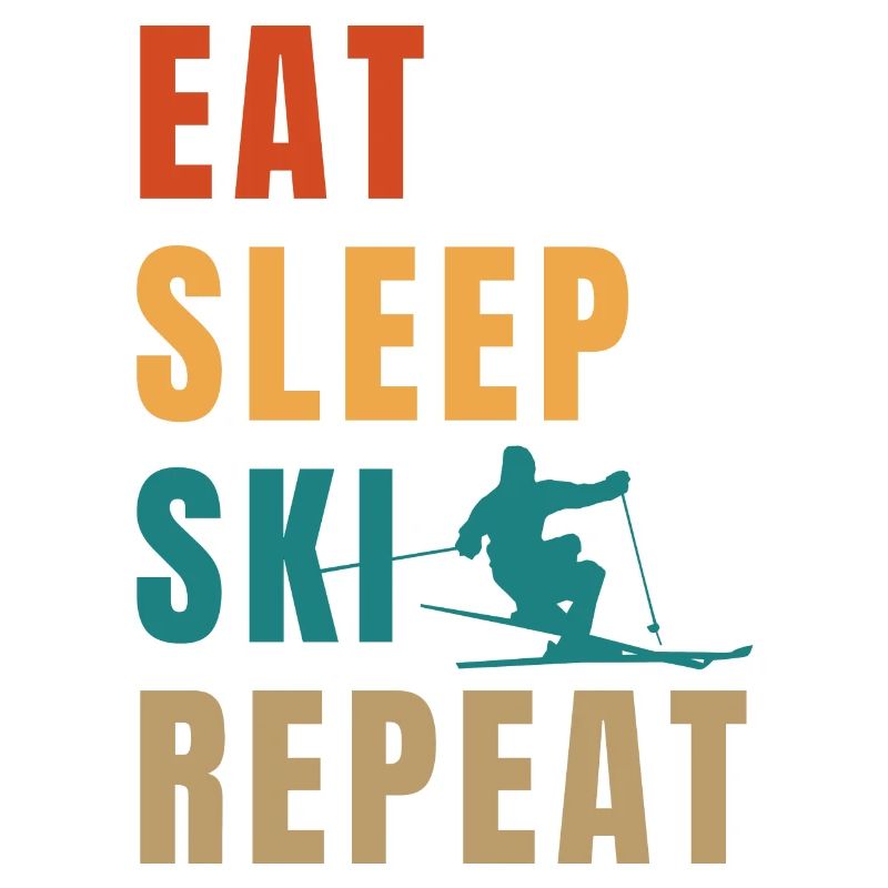 Manger dormir ski répéter