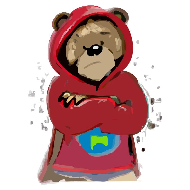 Bloo the grumpy bear