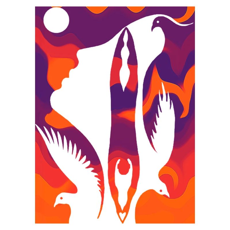 Optical illusion art psychadelic retro forms
