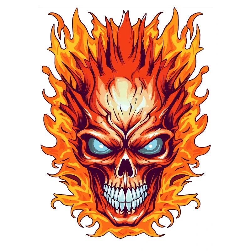 Flame Skull