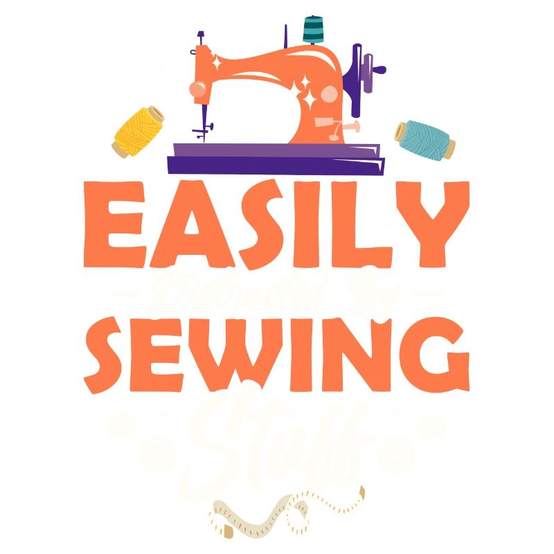 Easily Distracted By Sewing Stuff Sewing Machine