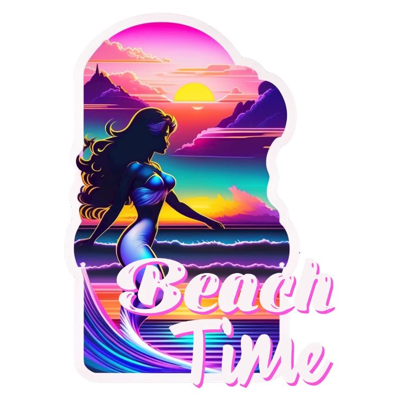surf - beach time - retro