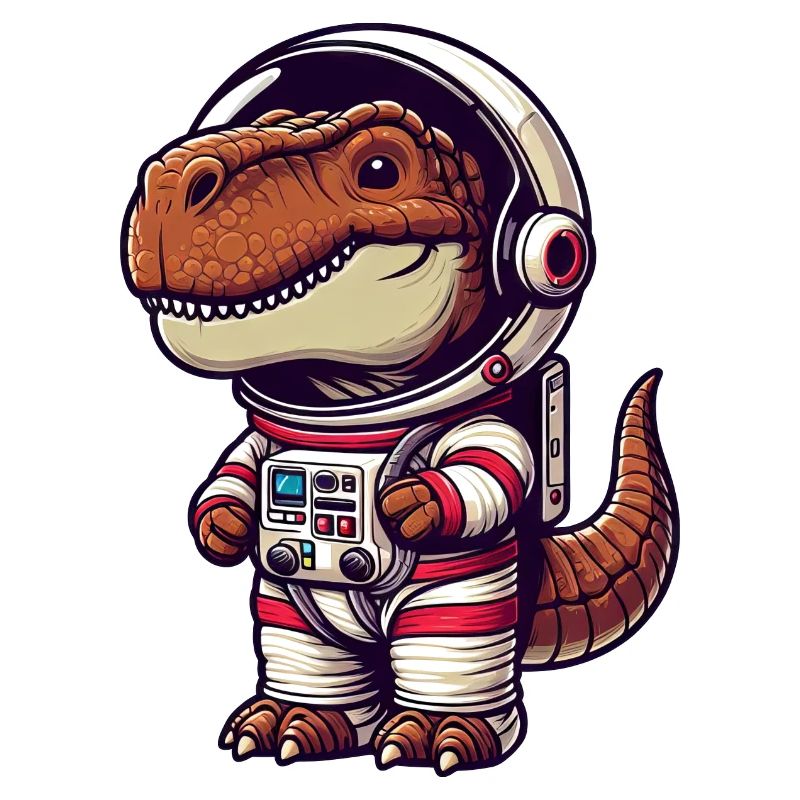 Dino Astronaute dans l’espace Dessin animé