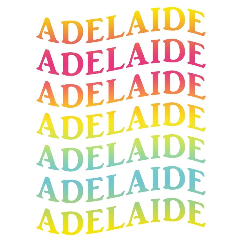 Adelaide wave effect t-shirt gift idea
