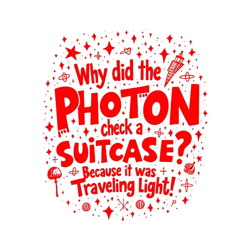 Warum hat das Photon einen Koffer eingecheckt? Lustige Physik