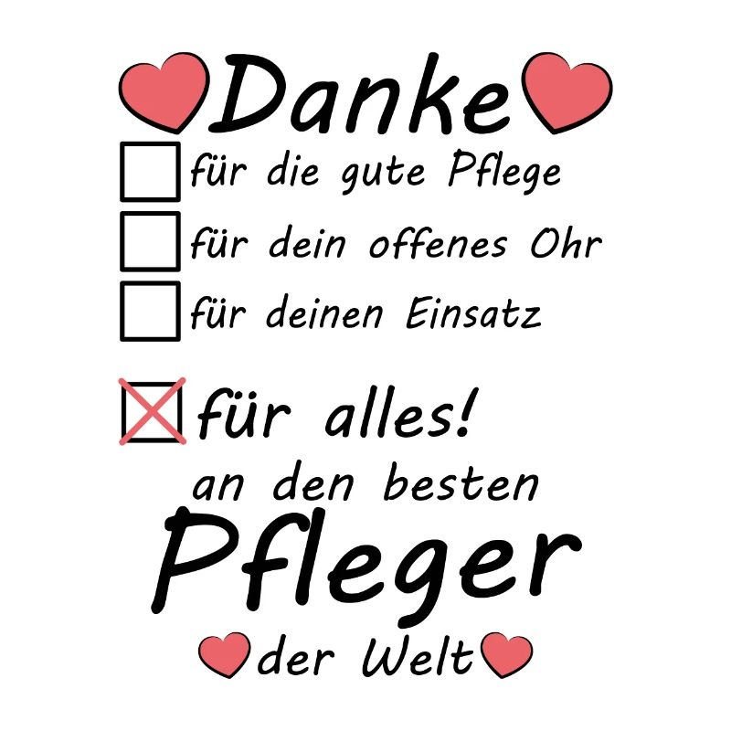 Danke sagen an bester Pfleger Abschiedsgeschenk