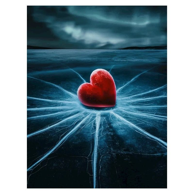 Heart on broken