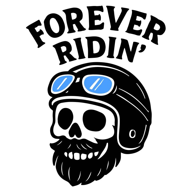 Biker Skull Motorcycle