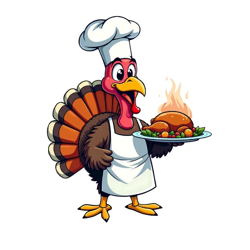 Cuisinier de dinde de Thanksgiving Thanksgiving