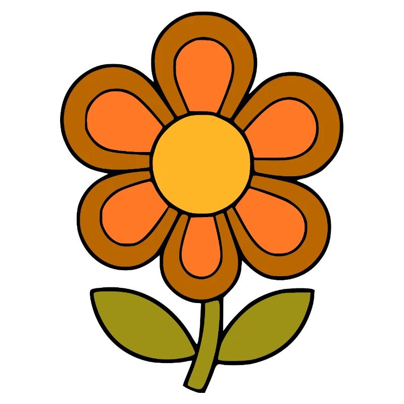 70s flower pattern retro flowerpower