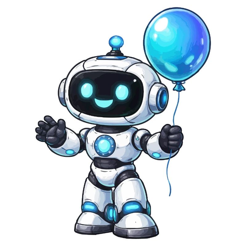 Small robot with balloon