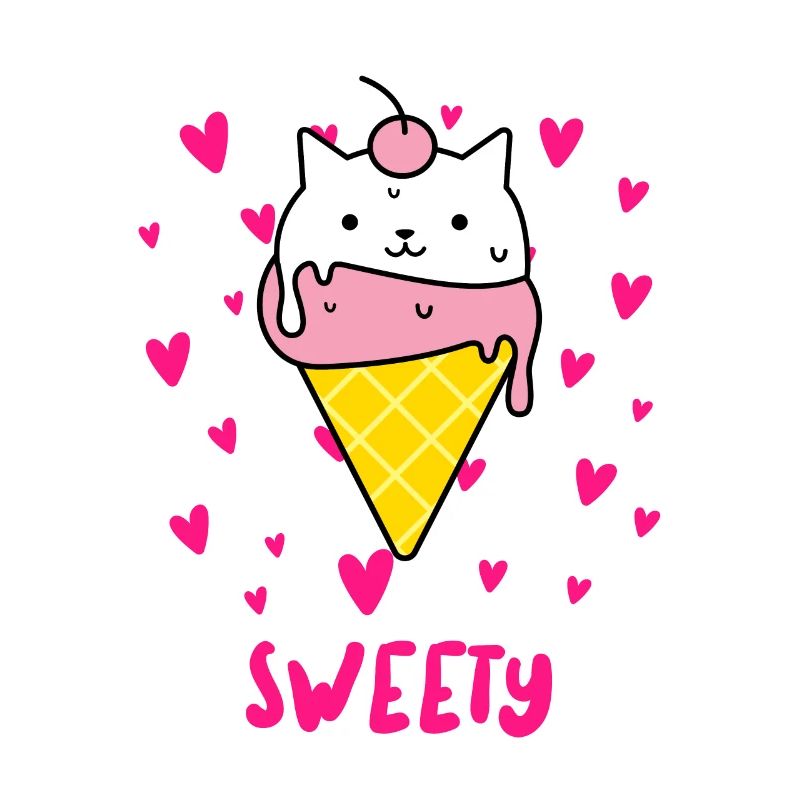 Sweety - Chat à la crème glacée