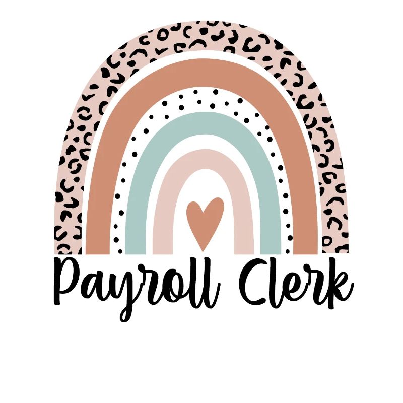 Payroll Clerk Rainbow Leopard Funny Payroll Clerk