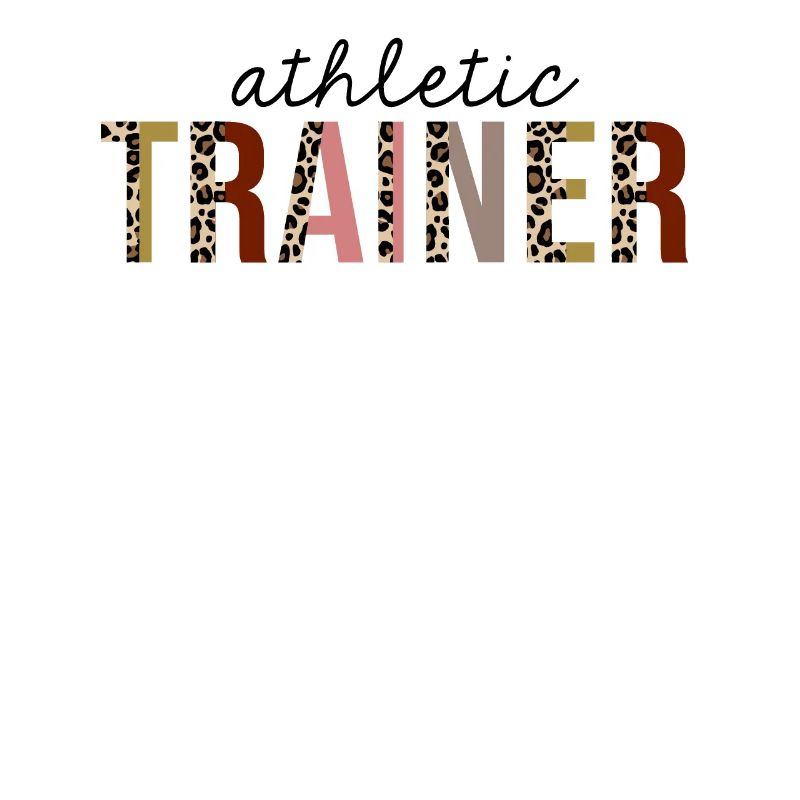 Athletic Trainer Leopard Print Funny