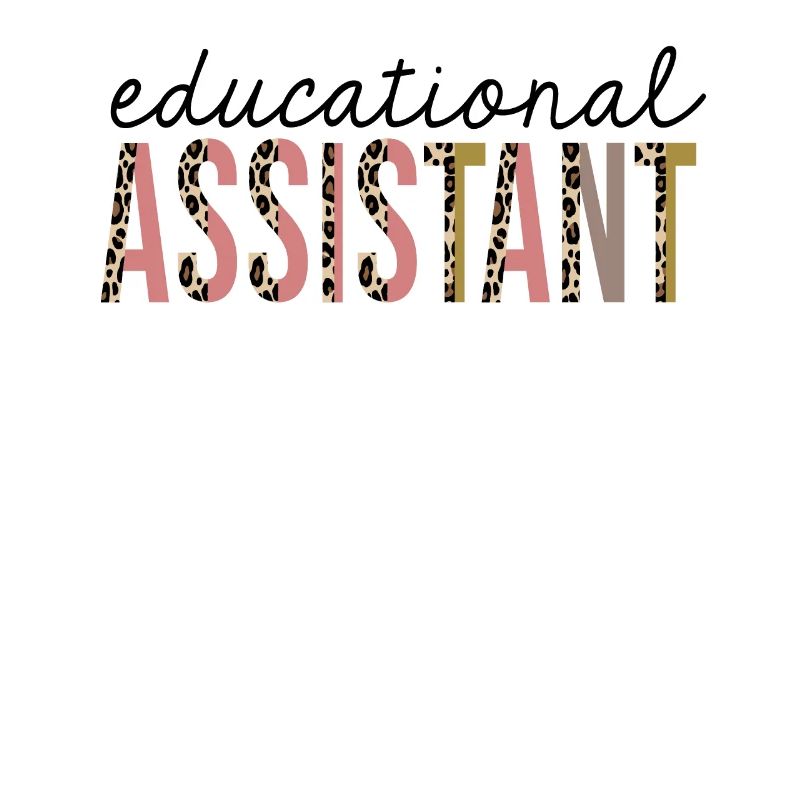 Educational Assistant Leopard Print Funny