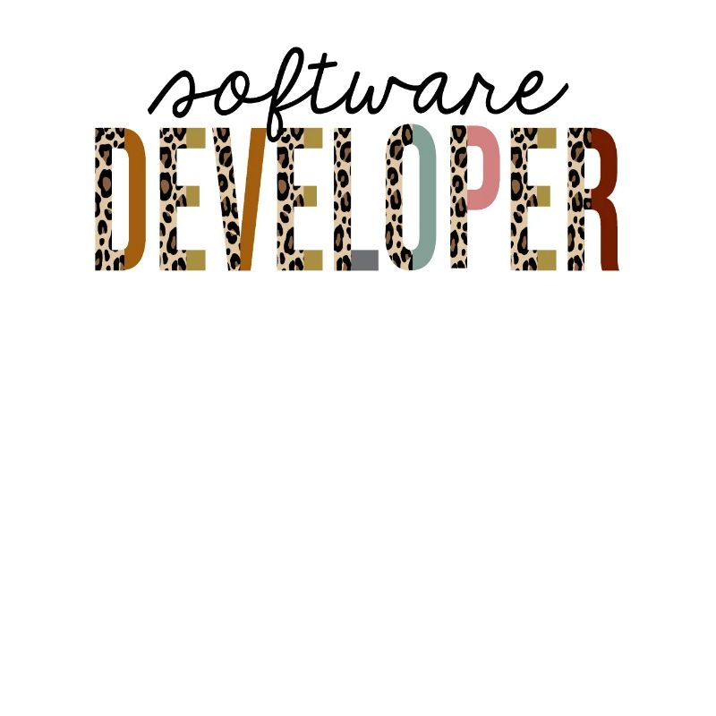 Softwareentwickler Leopard Print Funny