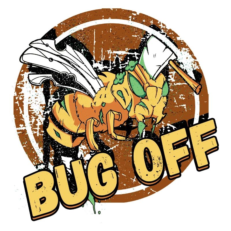 Bug Off Pest Control Exterminator Design for a