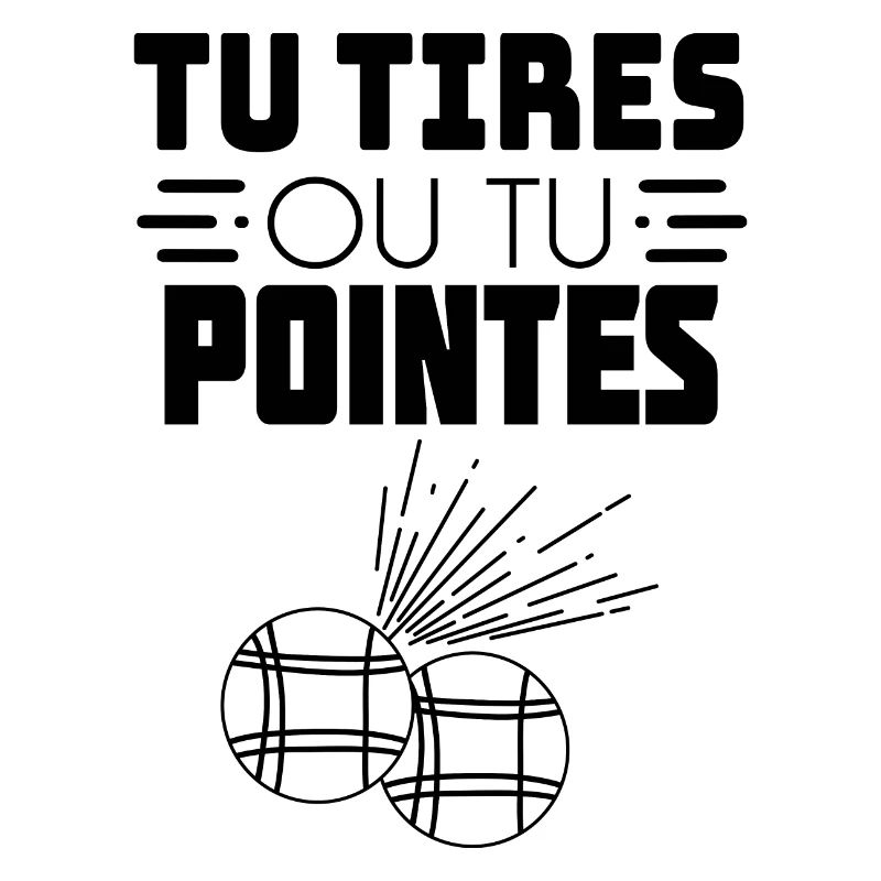 Sie schießen oder Sie zeigen Petanque T-Shirt Geschenk