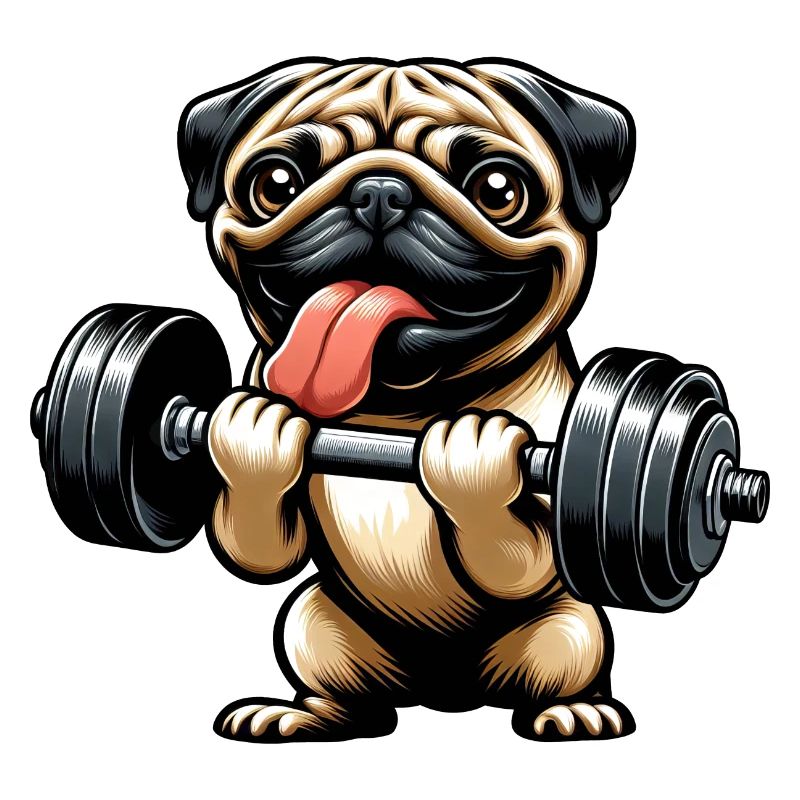 Pug Workout: Dumbbell Training with Fun