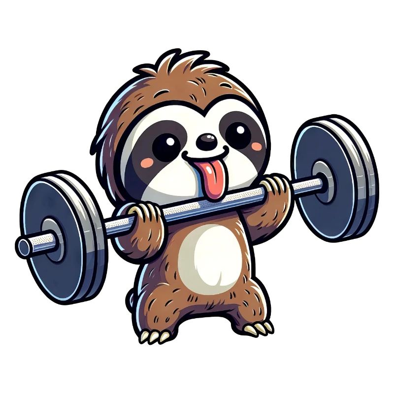 Sloth Strength Training: Dumbbells & Bench Press