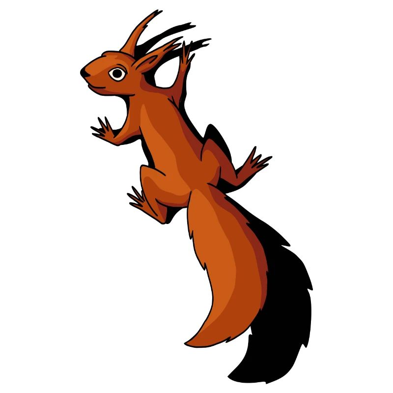 Eichhörnchen funky Tierchen Waldbewohner Geschenk