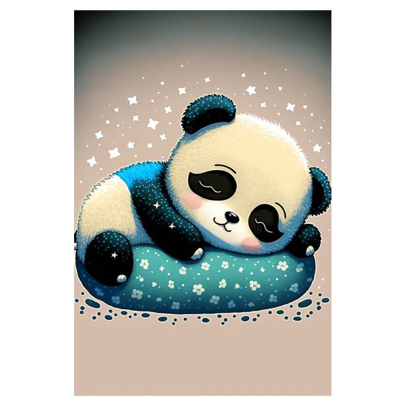 Bébé panda dodo