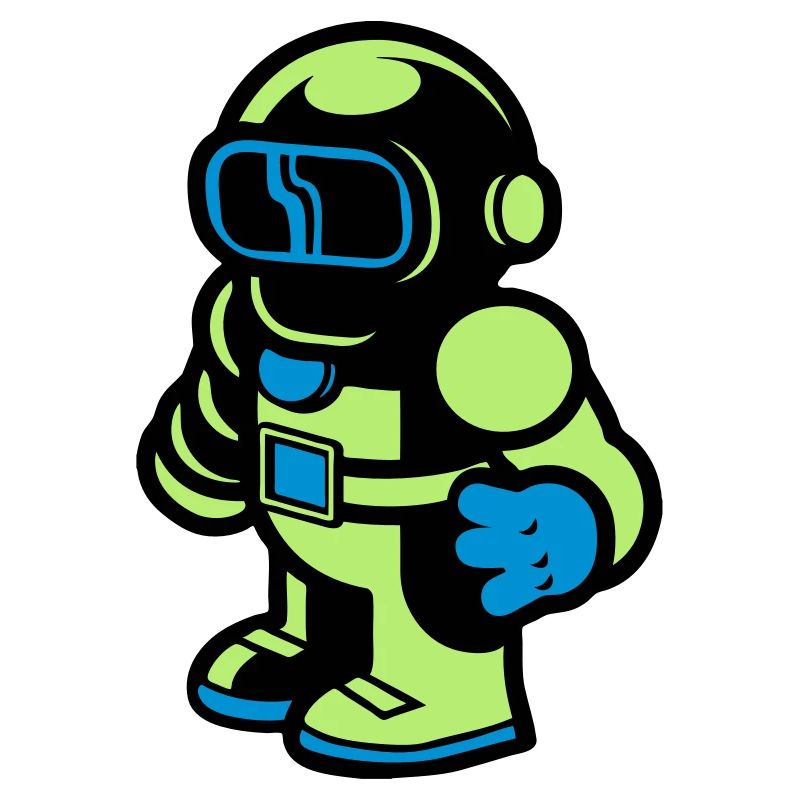 Cartoon Spaceman Astronaut
